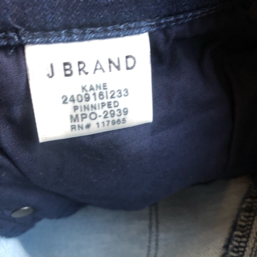 J Brand Kane Pinniped Blue French Terry Straight Fit Jeans Size 29"x32" NWT - Picture 12 of 13
